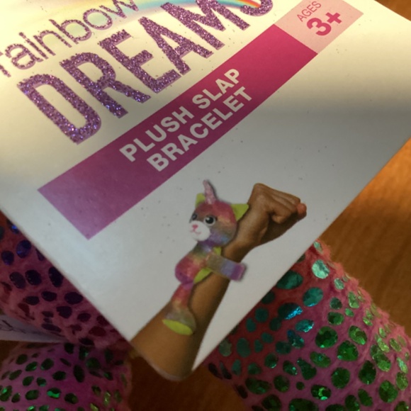Rainbow Dreams Plush Slap Bracelet New With Tag - Picture 4 of 6